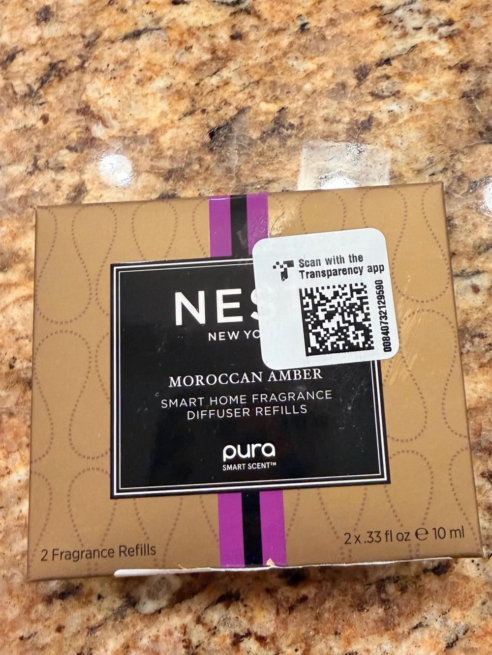 Pura Nest Moroccan Amber Smart Fragrance Diffuser Refills 2x .33 fl oz BNIB